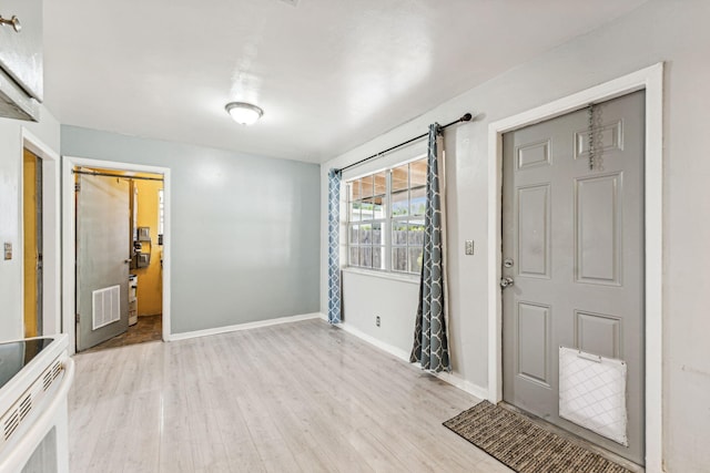 entrance foyer featuring light hardwood / wood-style flooring