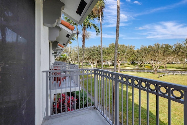 view of balcony