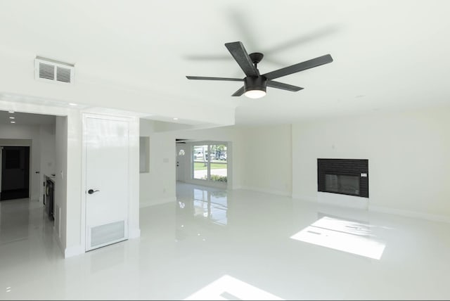 unfurnished room featuring ceiling fan