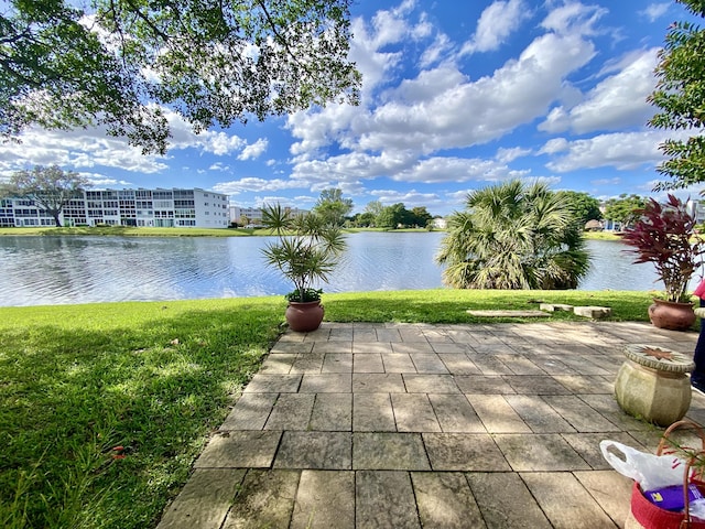 view of water feature