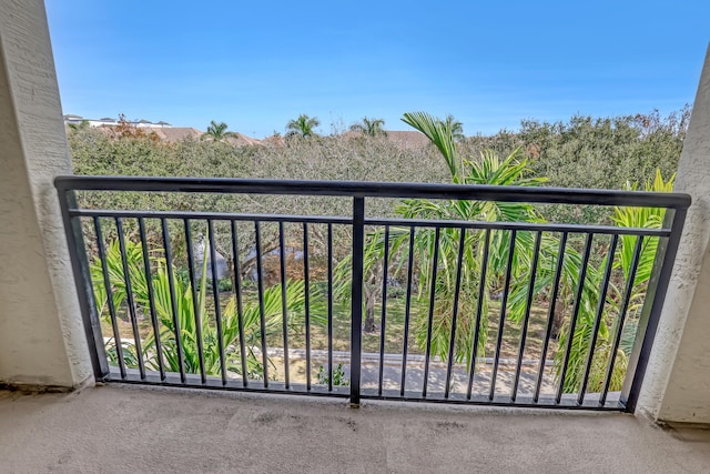 view of balcony