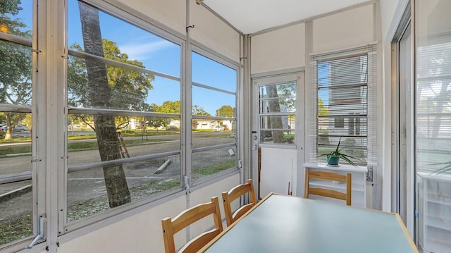 view of sunroom