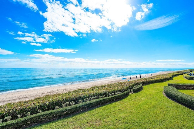 water view with a beach view