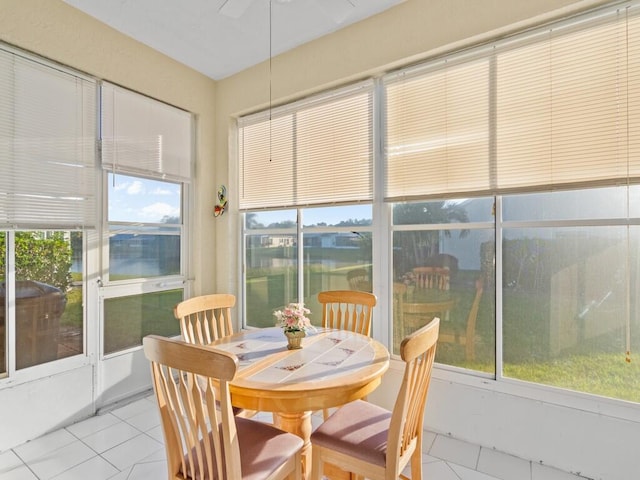 view of sunroom