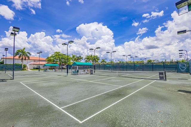 view of tennis court