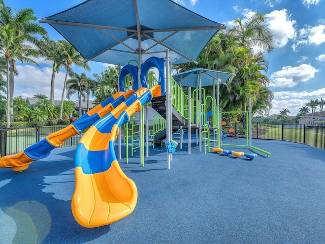 view of jungle gym