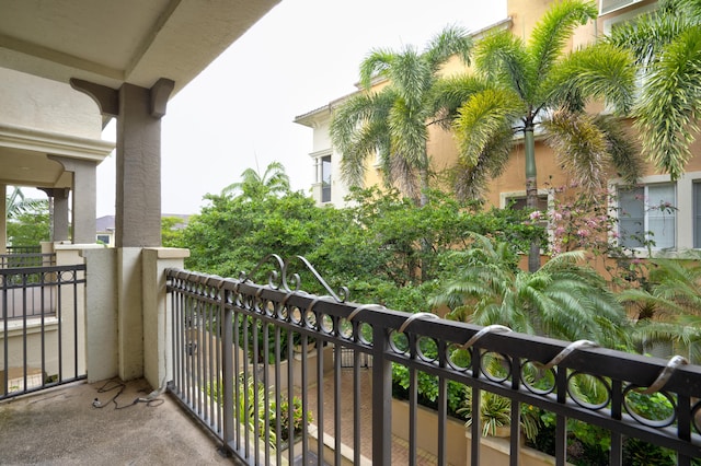 view of balcony