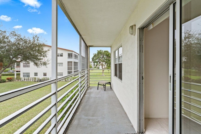 view of balcony