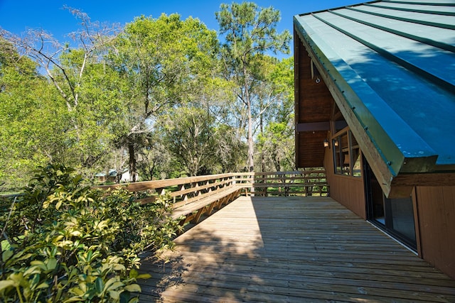 view of deck