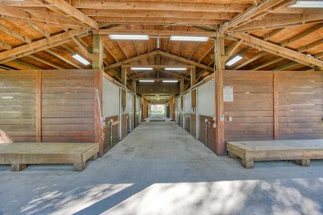 view of horse barn