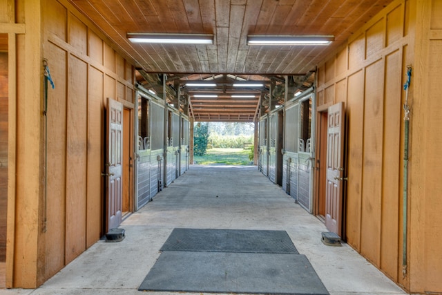 view of horse barn