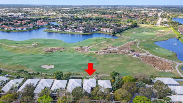 1215 Gator Trl, West Palm Beach, FL 33409 - view of property location with nearby suburban area, a nearby body of water, and a local golf course