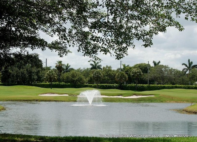 view of water feature