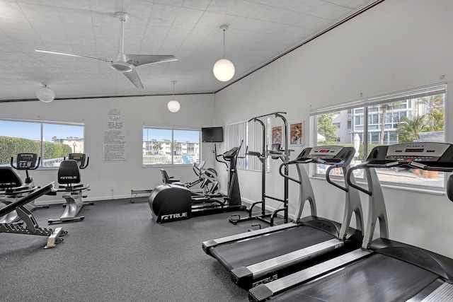 view of exercise room