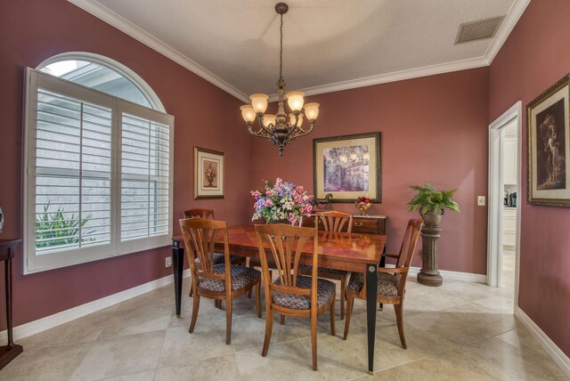 bedroom featuring dark hardwood / wood-style flooring, crown molding, a textured ceiling, and ceiling fan