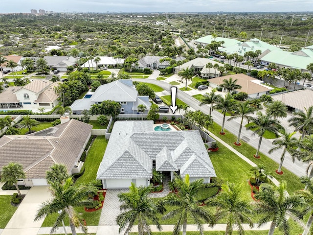 bird's eye view featuring a residential view