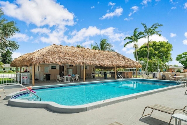 180 High Point Ter E Unit C, Delray Beach, FL 33445 - community pool featuring fence and a patio area
