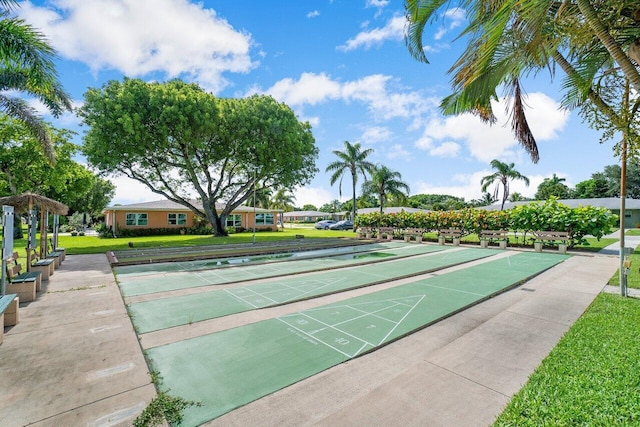 180 High Point Ter E Unit C, Delray Beach, FL 33445 - view of property's community with a yard and shuffleboard