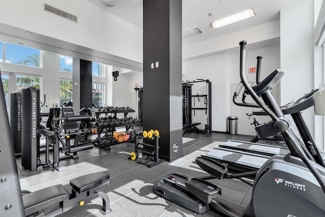 view of exercise room