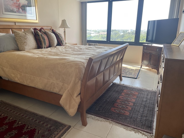 view of tiled bedroom