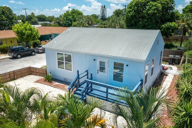 view of bungalow-style home