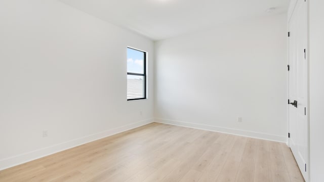 empty room featuring light hardwood / wood-style flooring