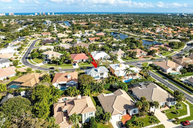 birds eye view of property