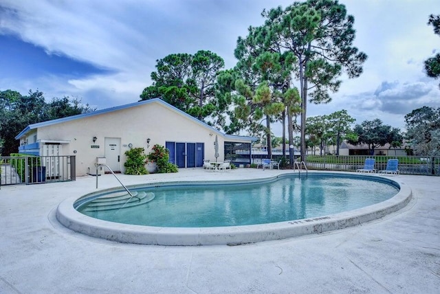 view of pool with a patio