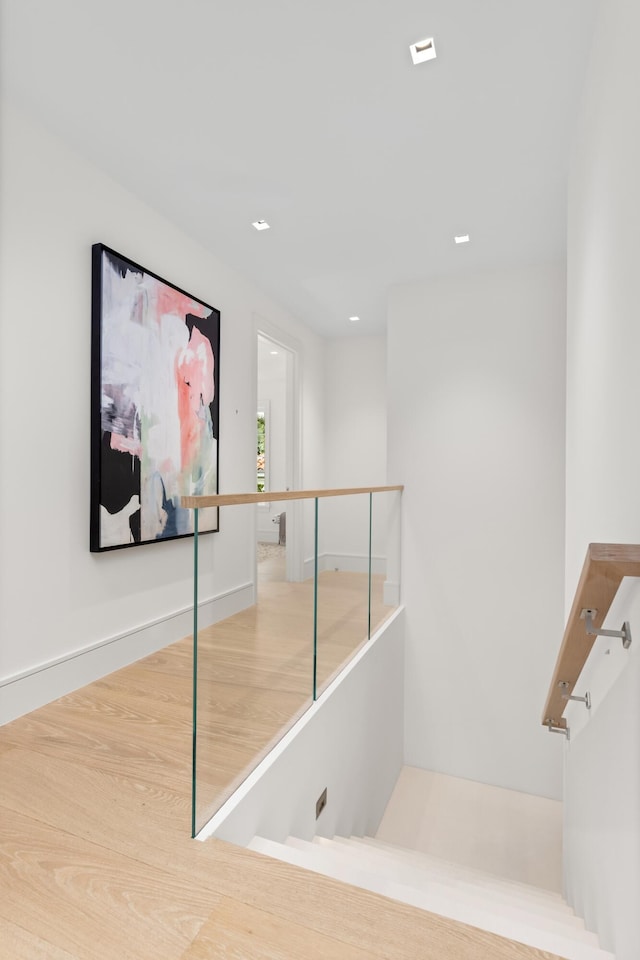 interior space featuring hardwood / wood-style flooring