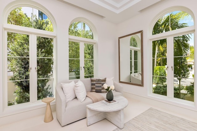 view of sunroom / solarium