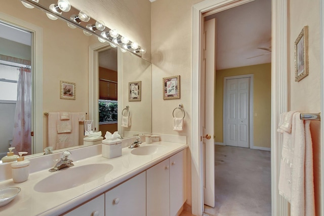 bathroom with vanity