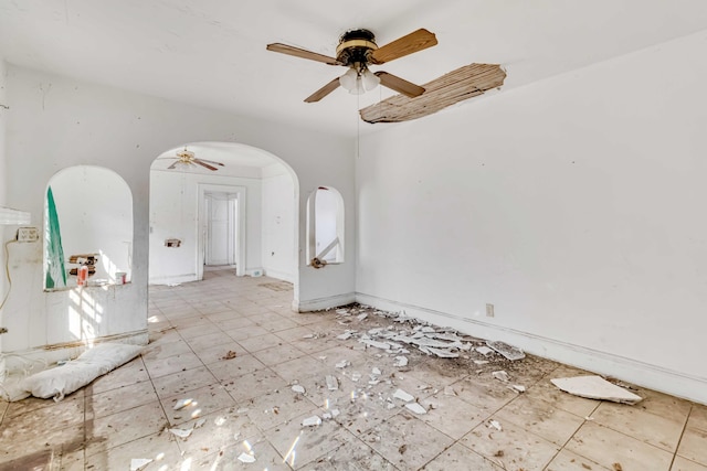 1839 NW 49th St, Miami, FL 33142 - empty room featuring ceiling fan