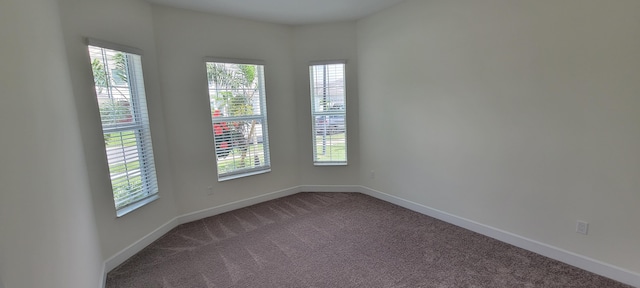 unfurnished room with carpet flooring