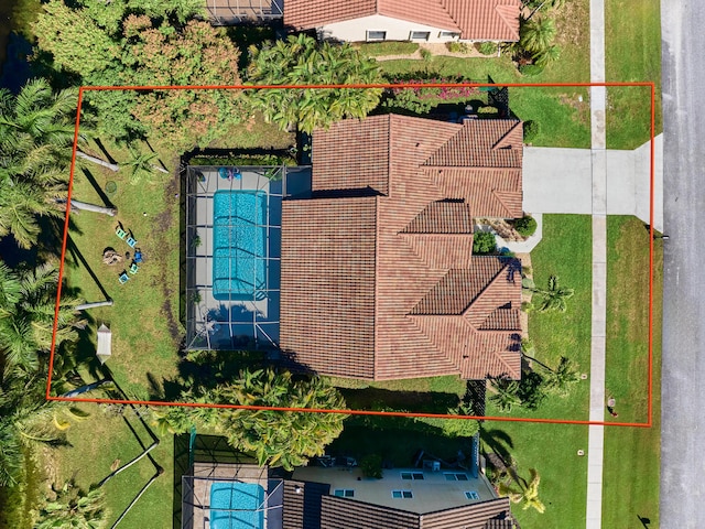 birds eye view of property