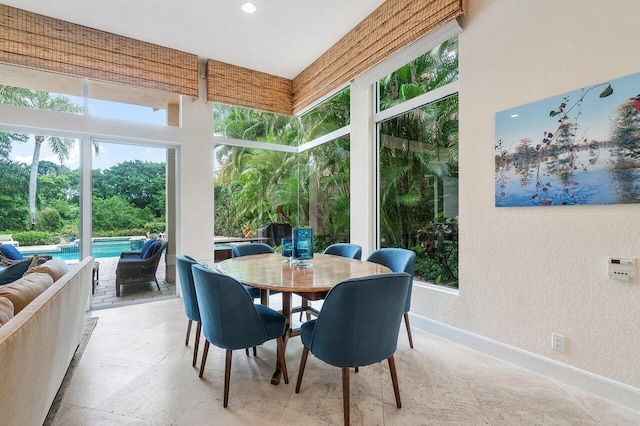 view of sunroom / solarium