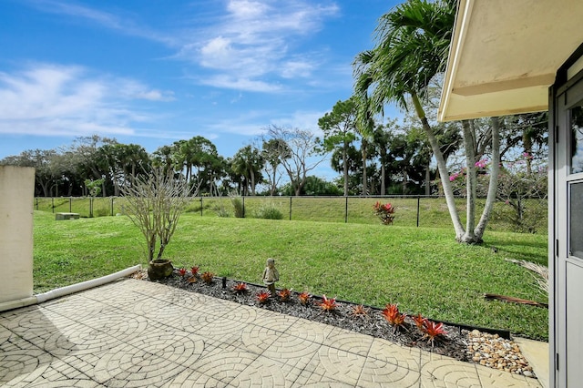 view of patio with fence