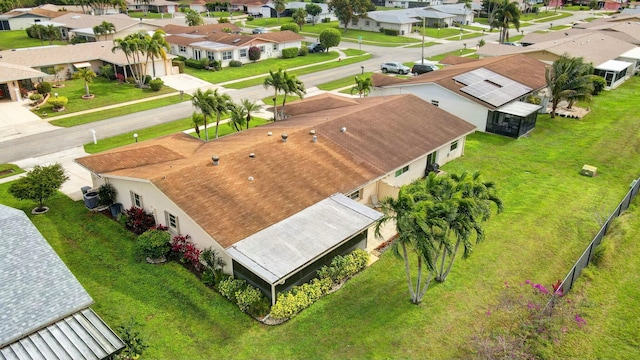 bird's eye view featuring a residential view