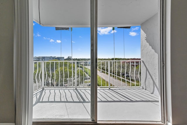 view of balcony