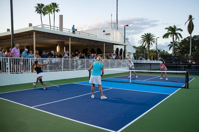 view of tennis court