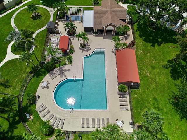 birds eye view of property