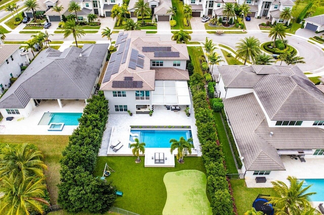 birds eye view of property