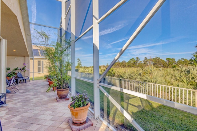 view of sunroom / solarium