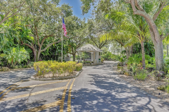 view of community with a gazebo