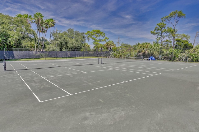 view of tennis court