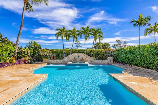 view of pool with a patio