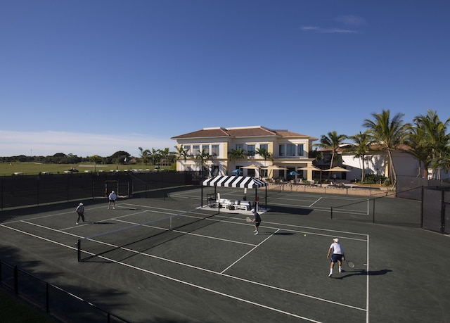 view of sport court