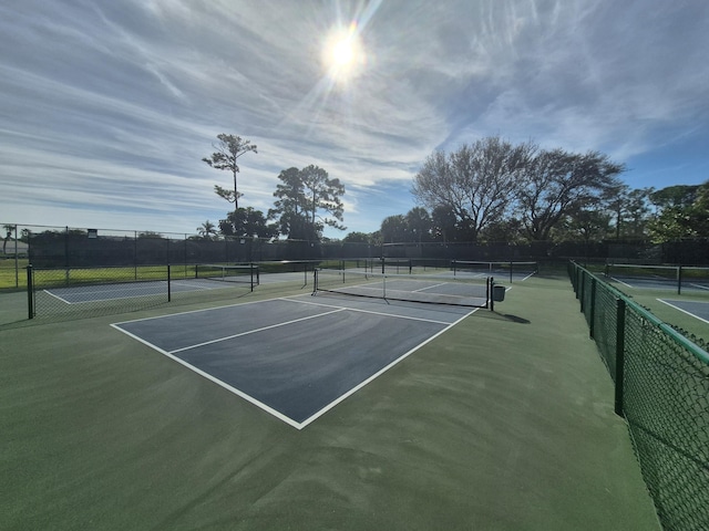 view of tennis court