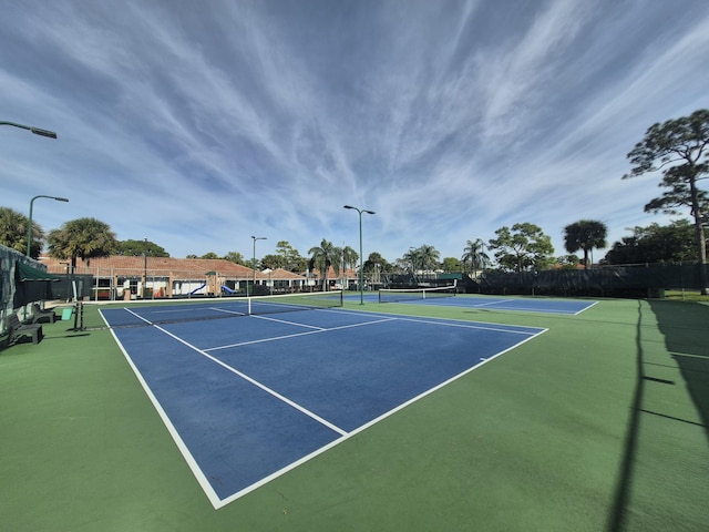 view of tennis court