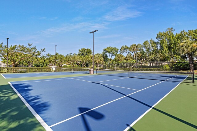 view of tennis court