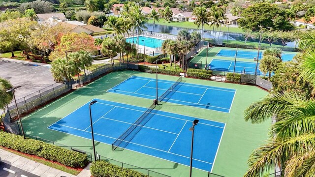 view of tennis court